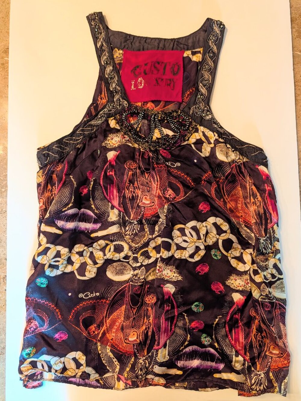 Custo Luxe Silk Tank Top